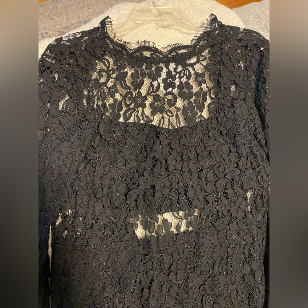 LACE MERMAID MIDI DRESS | black size M - Picture 7 of 10